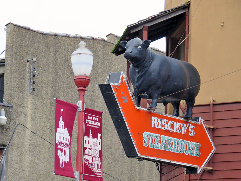 Riscky's Steakhouse near the Fort Worth Stockyards