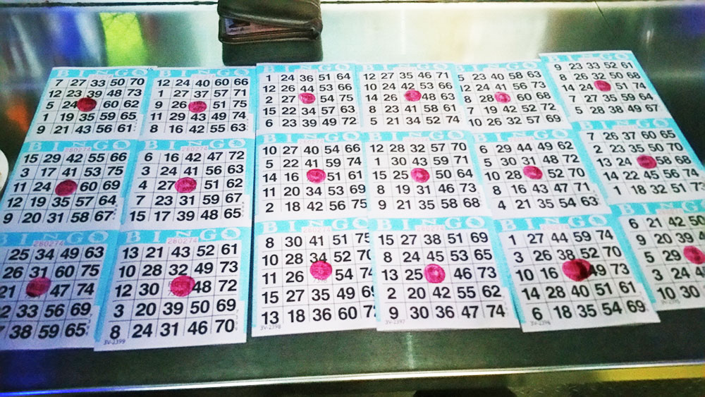 Bingo at the Minneapolis Eagle.