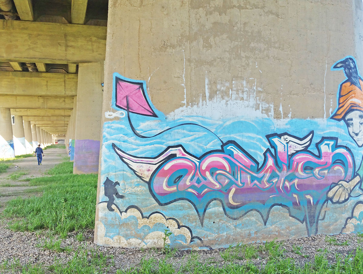 Trinity River Bridge Graffiti