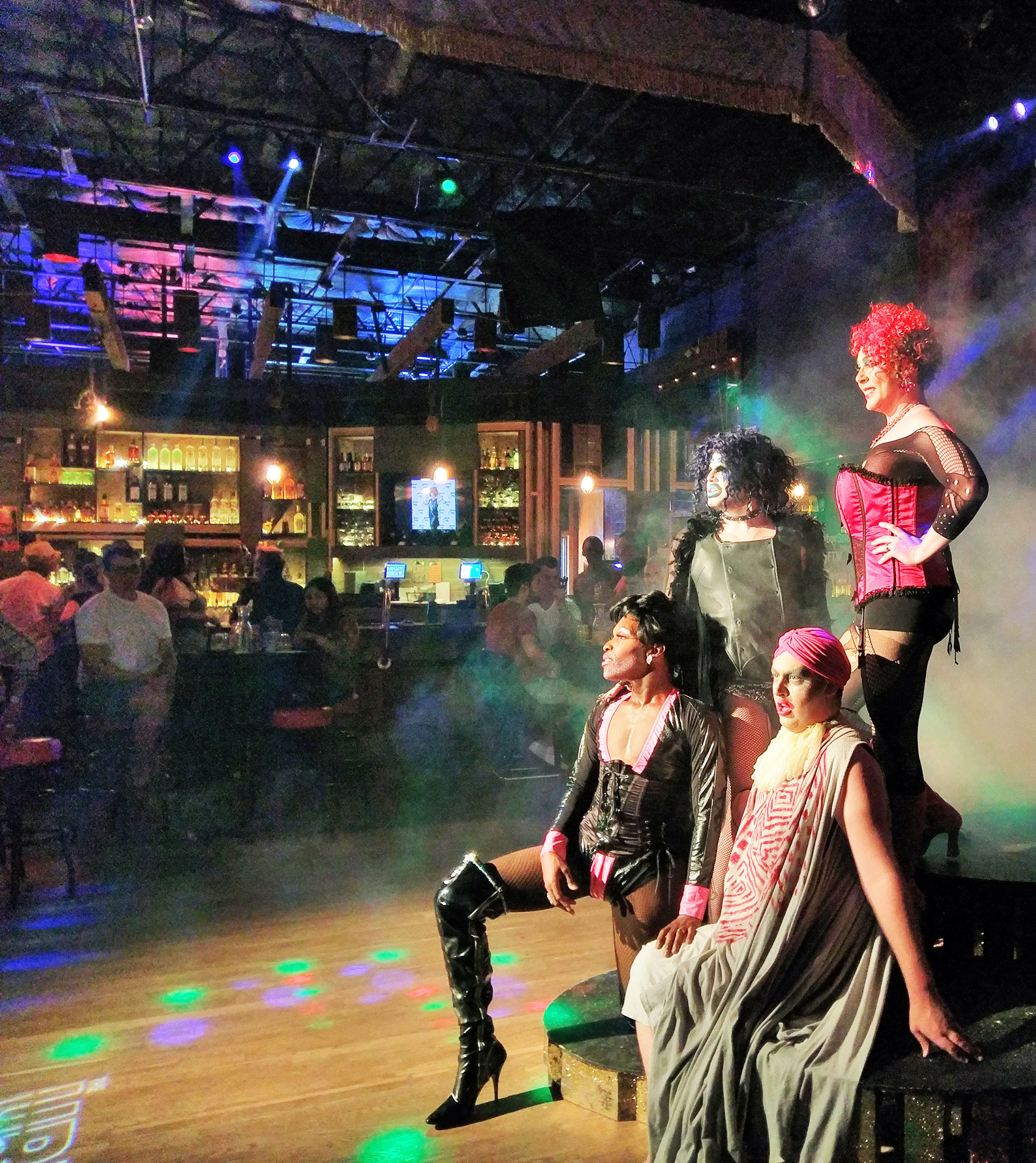 The drag brunch cast at Urban Cowboy Saloon, Fort Worth, TX.