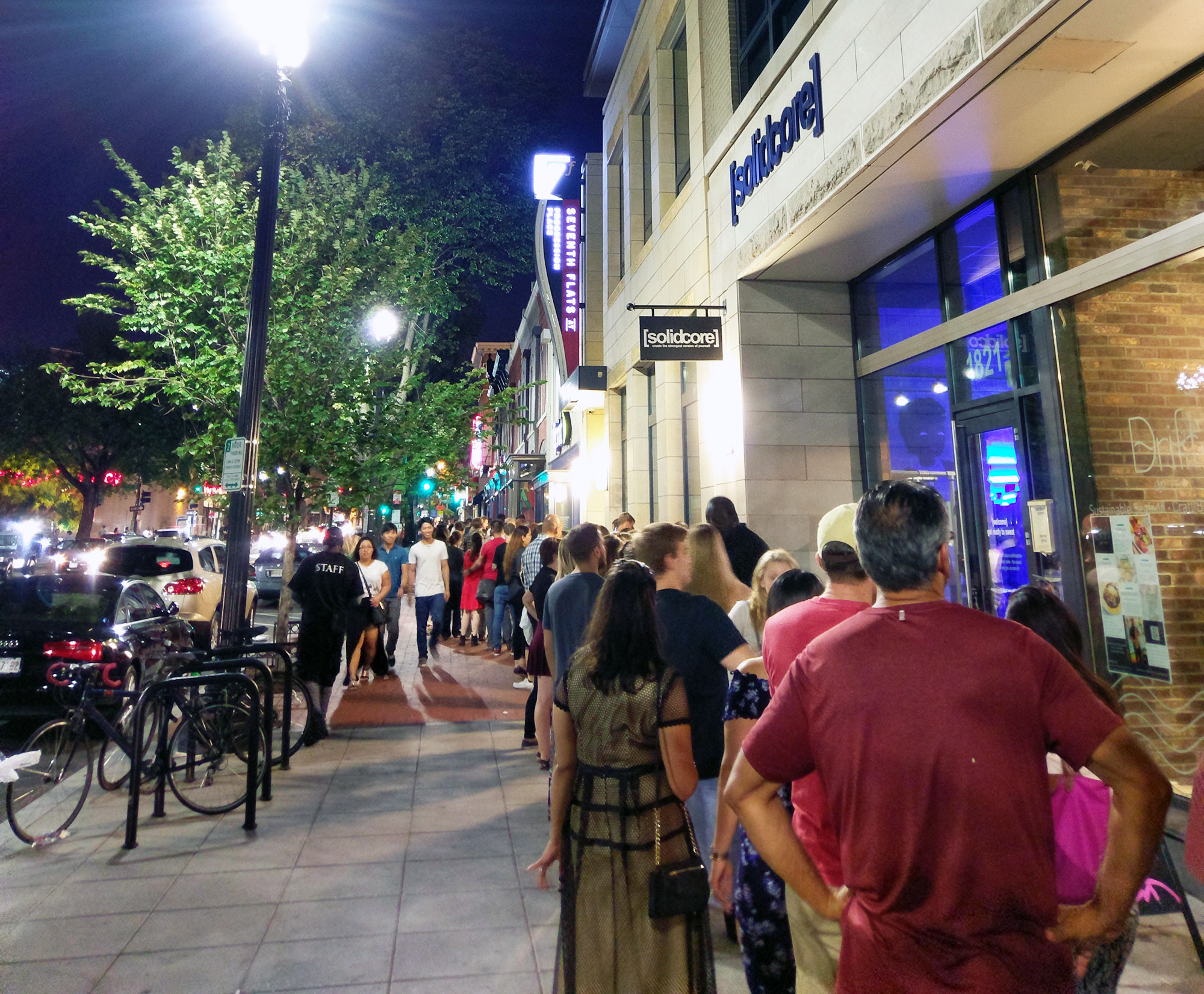The 200-person line at the Game of Thrones pop-up bar in Washington D.C.